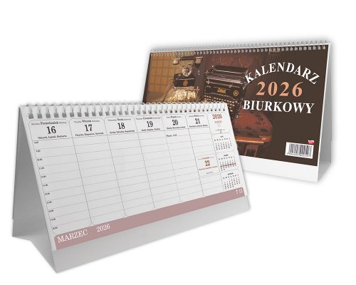 SB1 Kalendarz biurkowy poziomy